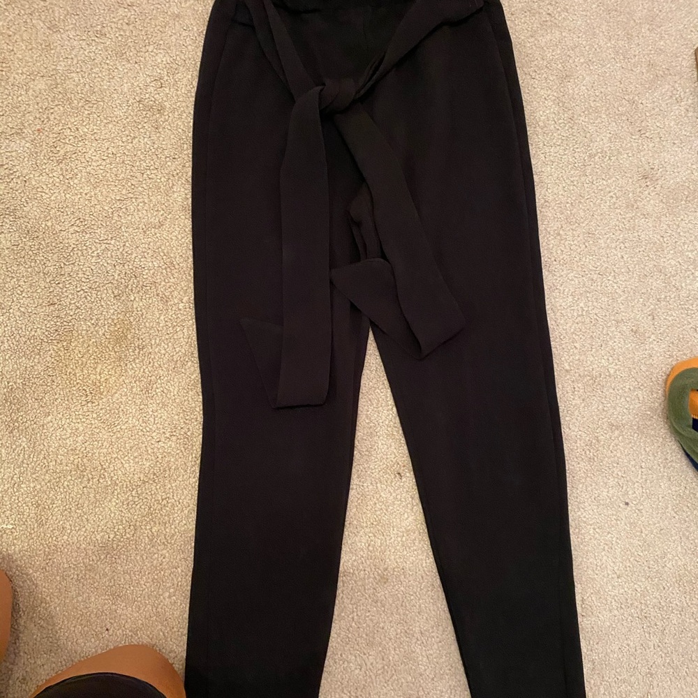 comfy black tie pants
